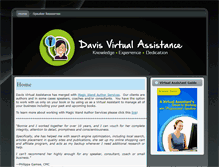 Tablet Screenshot of davisvirtualassistance.com